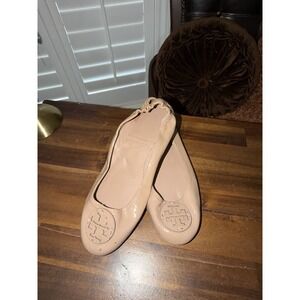 Tory Burch "Minnie"  Travel Tan Ballet Flats Size 9